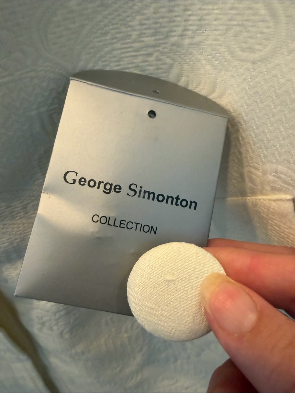 George Simonton CollectionCream Embossed Coat - Picture 14 of 16